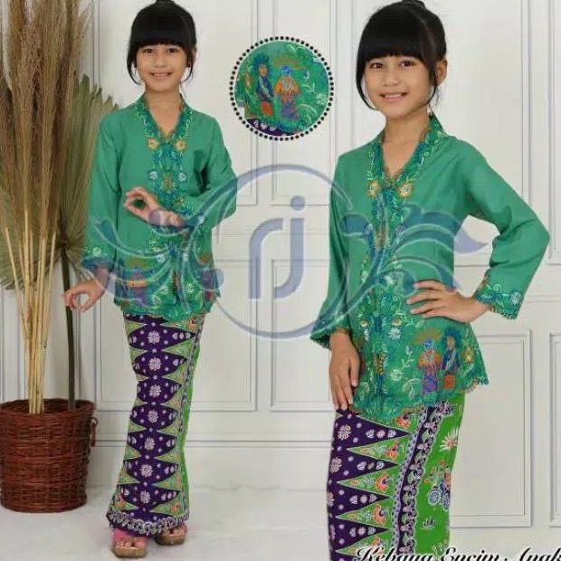 SDF Setelan Kebaya Encim Anak-anak / Kebaya Encim Anak Set Rok Betawi/READY KEBAYA ENCIM ANAK KEBAYA