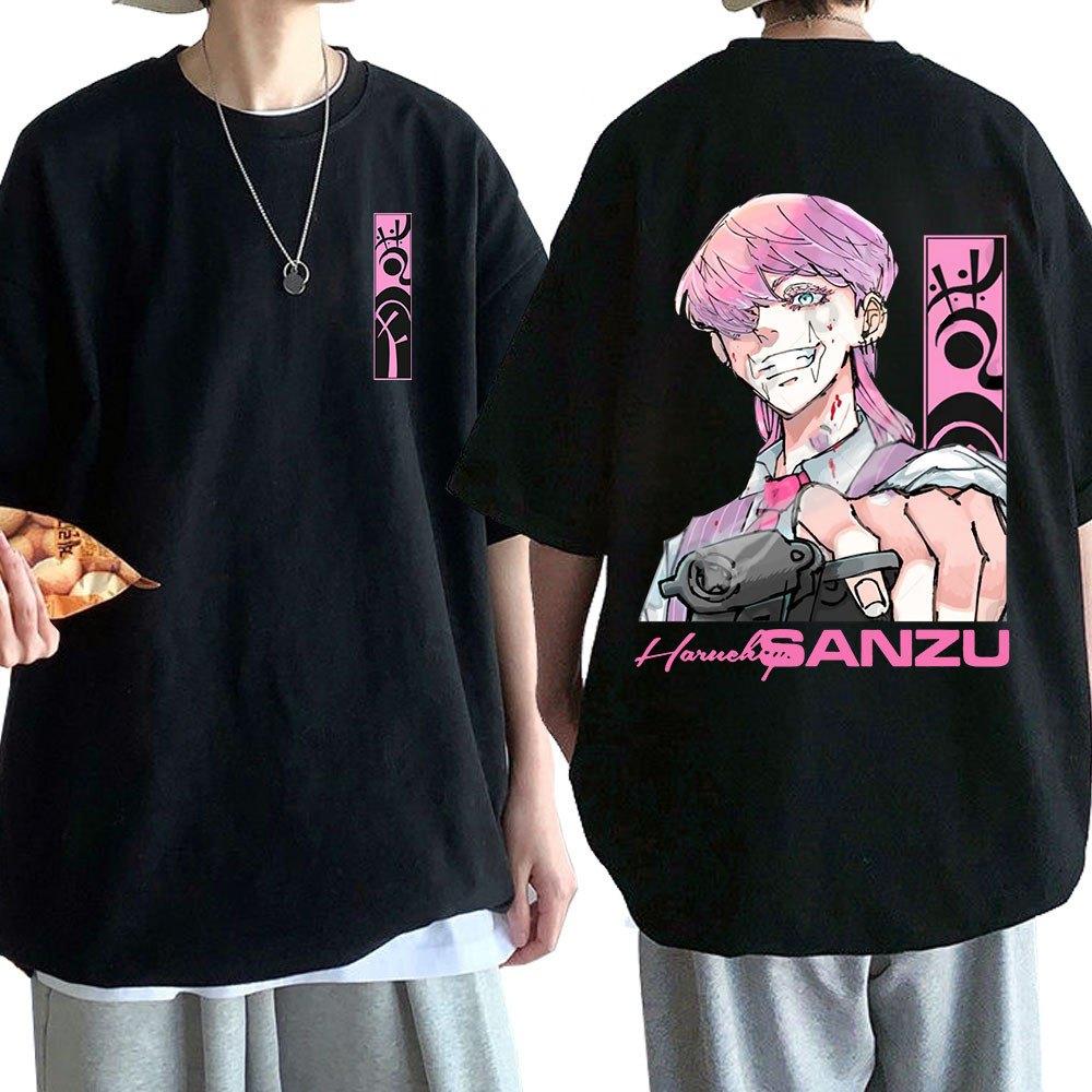 Anime Tokyo Revengers Sanzu Haruchiyo Kaos Bonten Grafis T Pria Harajuku Manga T