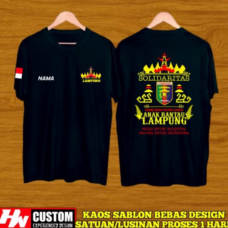 Promo T-Shirt Anak Rantau Lampung Sendiri Kaos Lampung Pria Baju Lampung Wanita