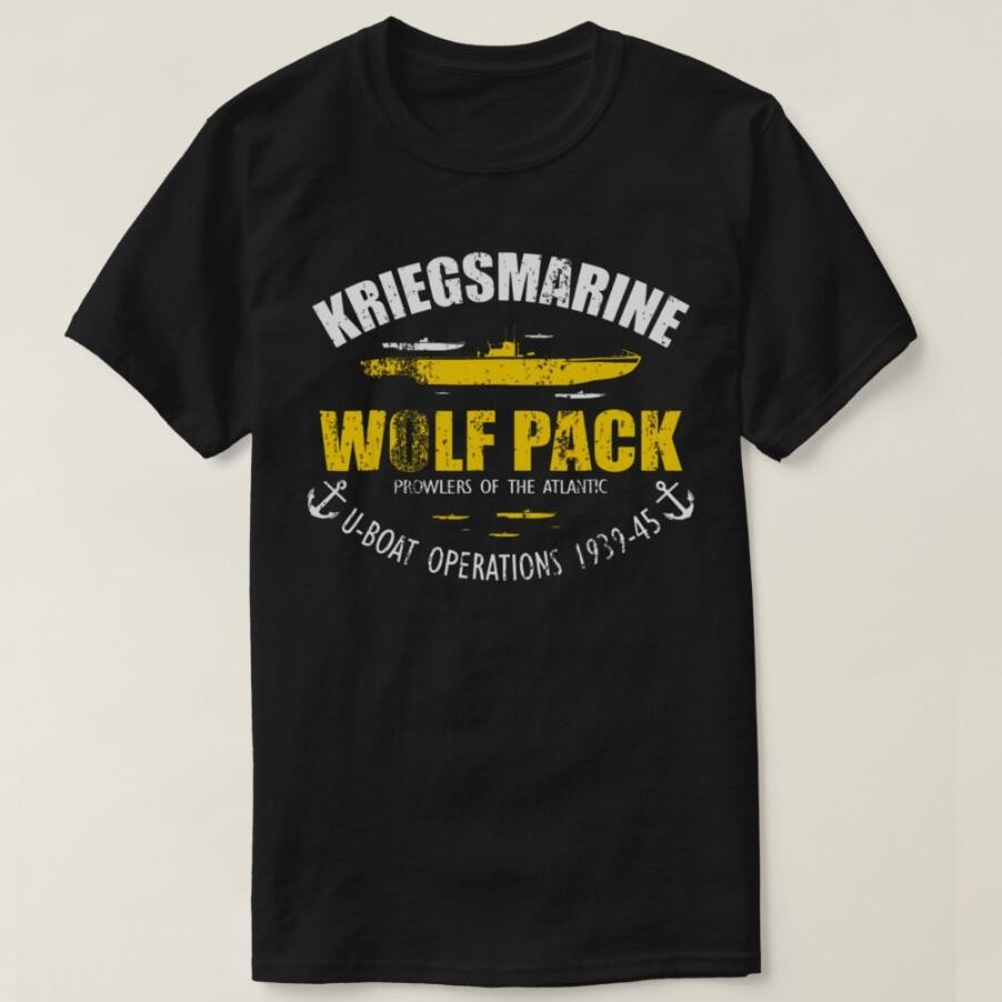 Kaos Pria Paket Serigala Kriegsmarine Kapal Selam U Boat Jerman Ww2