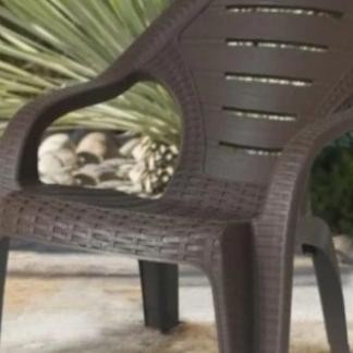 Kursi Sender Rotan Tabitha / Bangku Plastik Sender Kst-03