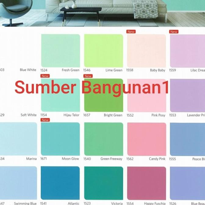 Cat tembok Qluc Orange 1131 NIPPON PAINT 4.5kg dinding interior H85S