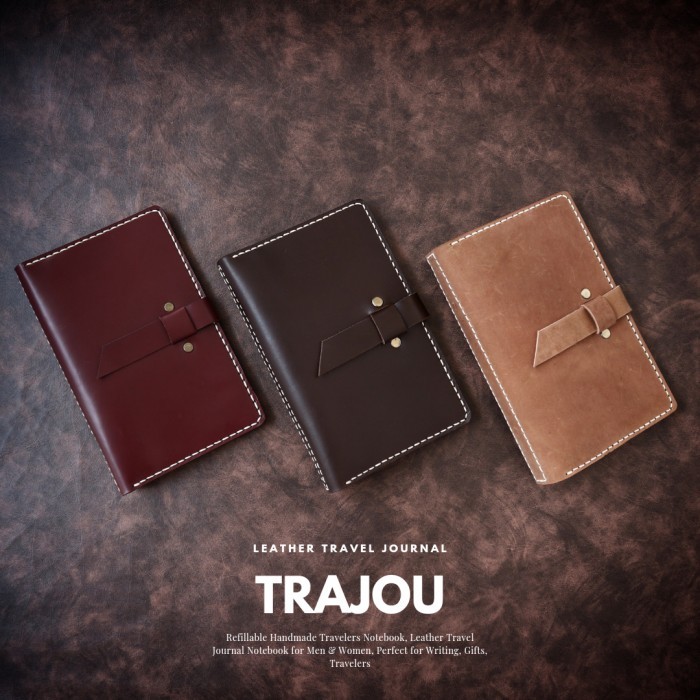 

Amberela Binder A6 Kulit Asli 6 Ring Travel Journal Leather Case