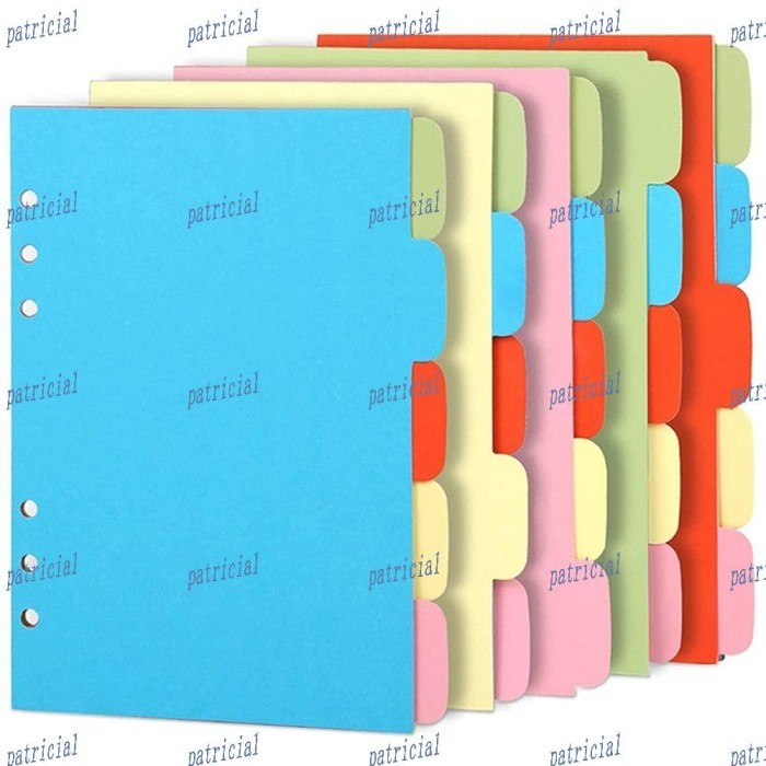 

Amberela - Patricia1 5Pcs / Set Kertas Isi Ulang Indeks Binder A5 A6 A7