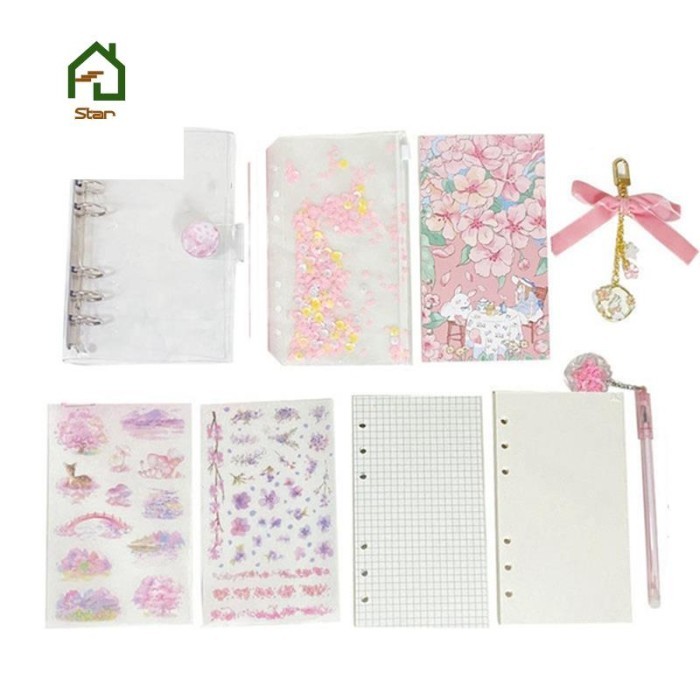 

Amberela - Set 90 Lembar Kertas Loose Leaf Binder Jurnal Ukuran A6 Motif Bunga