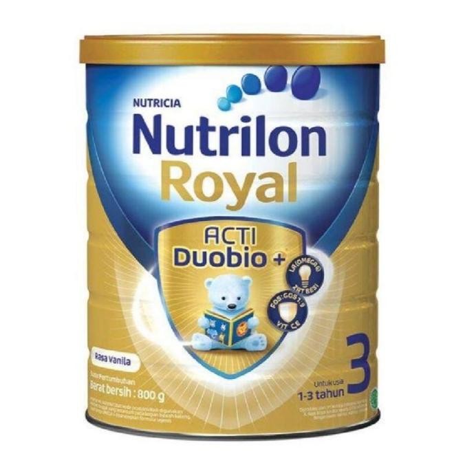 

NUTRILON ROYAL 3 ACTI DUOBIO + USIA 1-3 TAHUN RASA VANILA 800 GRAM (C)