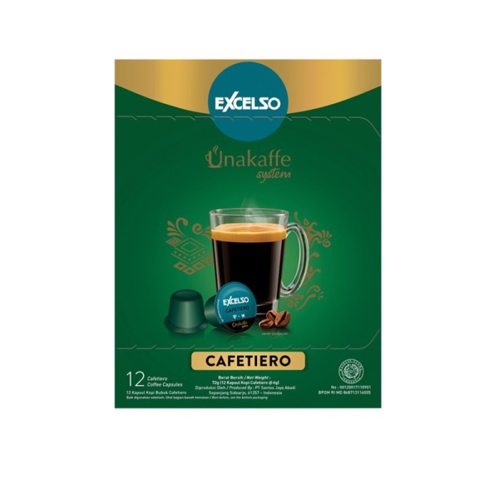 

Excelso Unakaffe Kopi Kapsul Cafetiero (1 Box 12 Capsule)