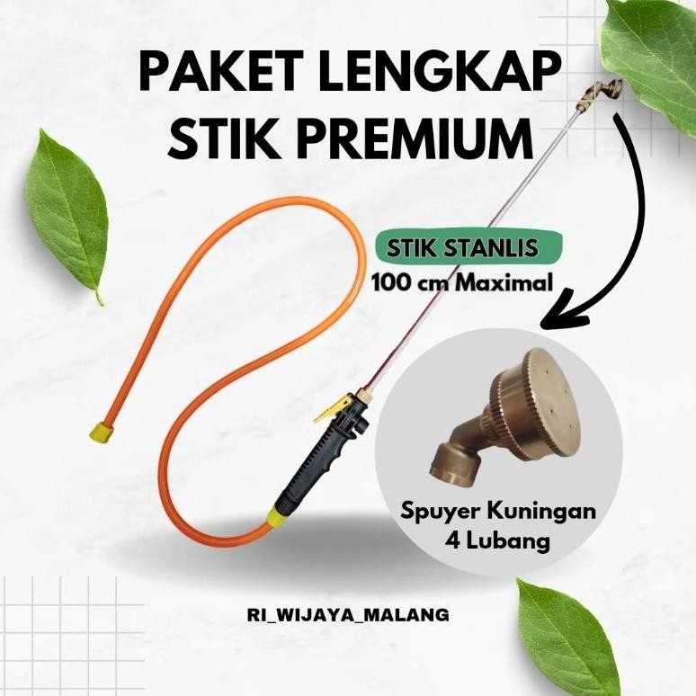 Ori Paket Lengkap Stik Sprayer Premium / Stik Tangki Cas / Stop Kran Sprayer Elektrik / Selang Spray