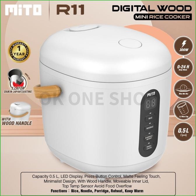 Mito Rice Cooker Digital Mini R11 0.5 Liter