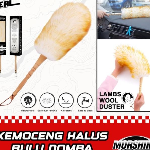 Kemoceng Bulu Domba Halus Pembersih Rumah / Kemoceng Mobil Morshine