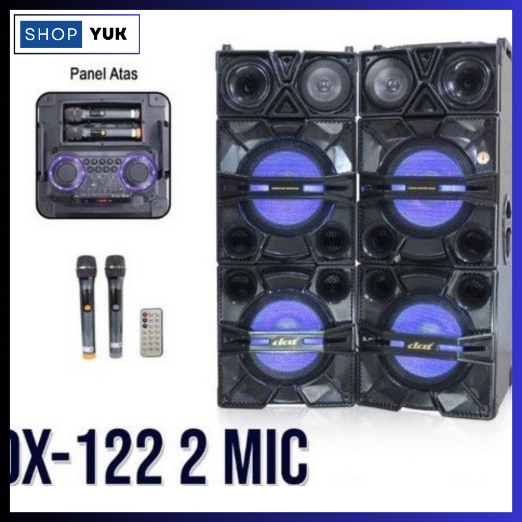 SPEAKER AKTIF DAT DX122+2MIC DAT DX 122