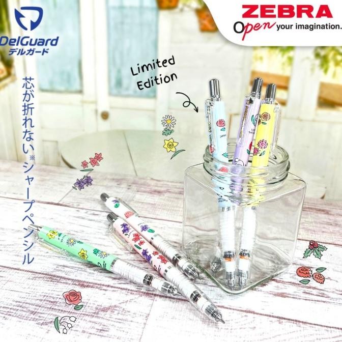 

TERMURAH - Zebra Pensil Mekanik 05 mm Delguard Flower Series - Limited edition