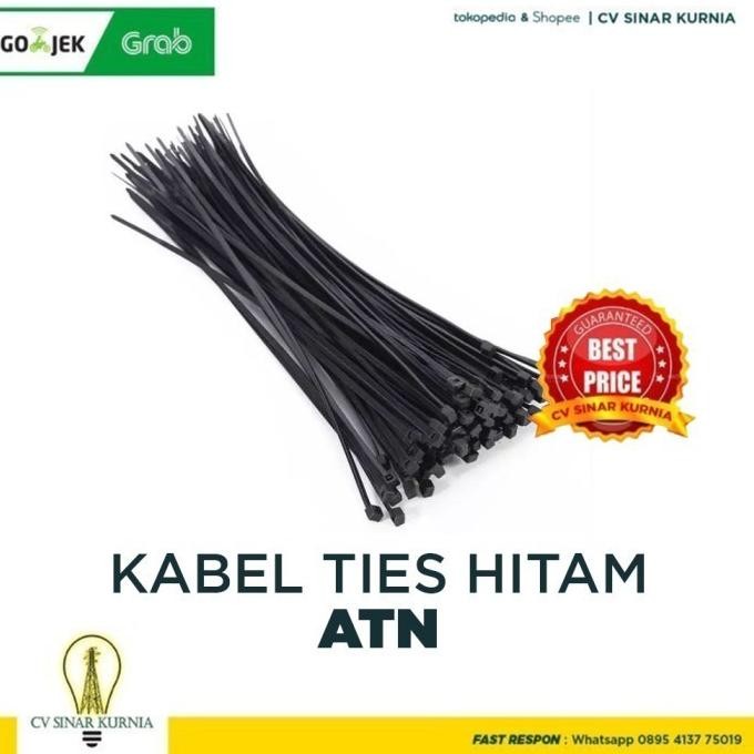 

Kabel Tis / Cable Tie / Kabel Ties / Ripet kabel 15 cm Merk ATN HITAM sinarkuuu Buru Order