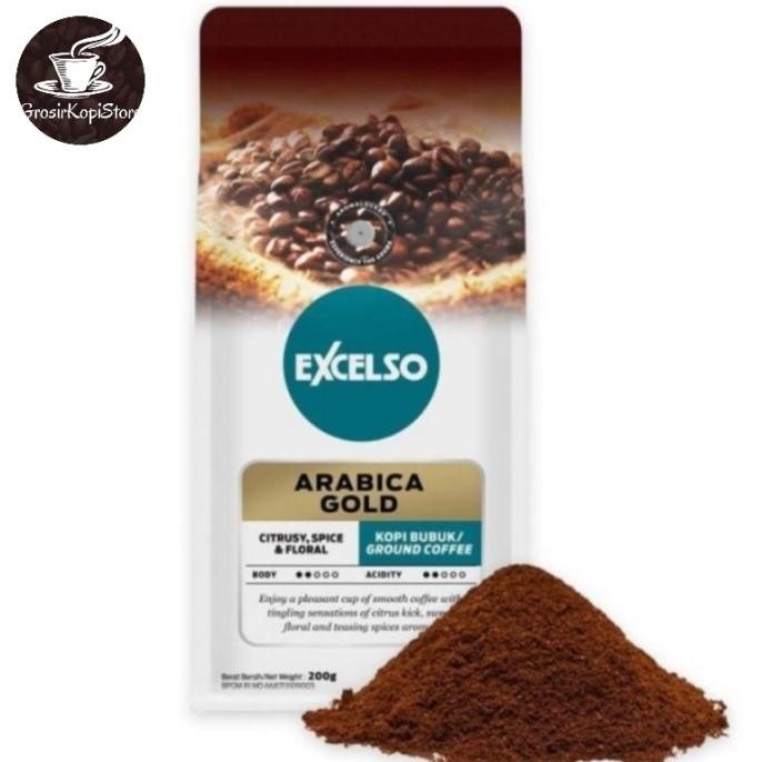 

Excelso Kopi Arabica Gold Bubuk 200G