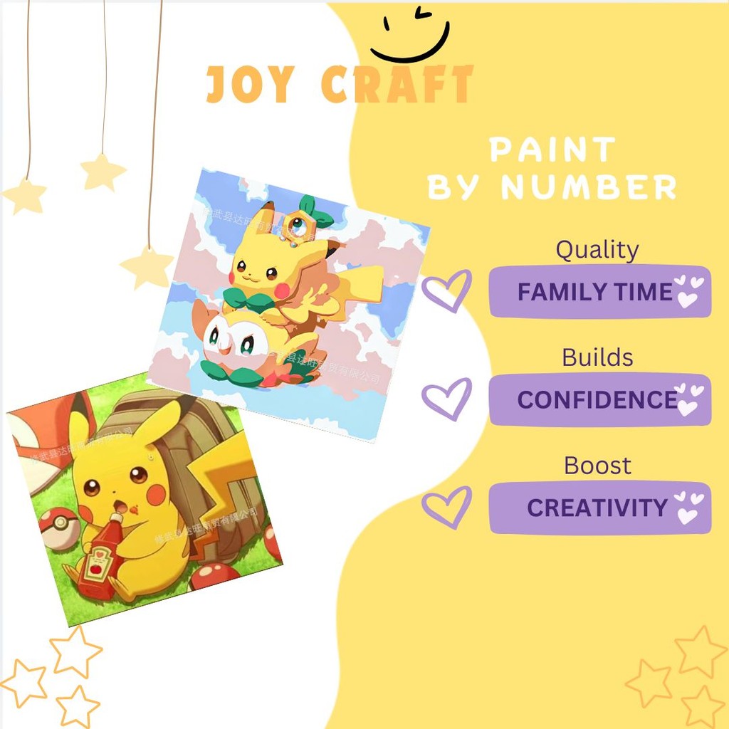 

JoyCraft Paint by Number DIY Painting Kit Number Painting Series 6