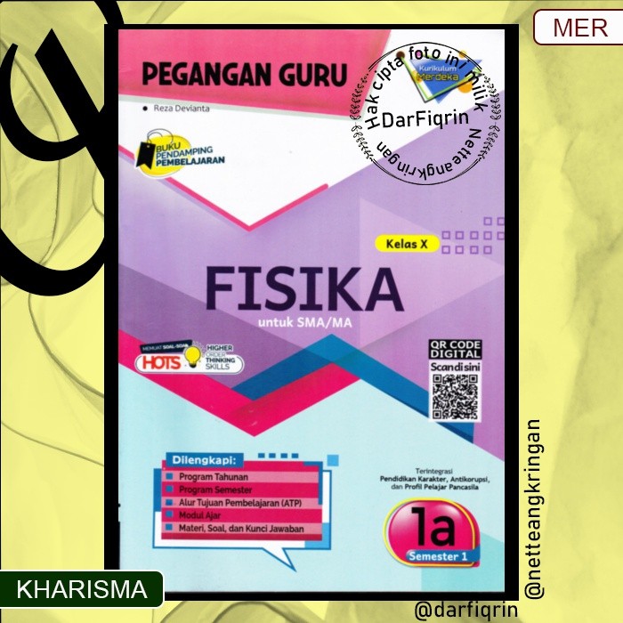 Pegangan Guru Fisika Kelas 10 Semester 1-SMA/MA KURMER Kurikulum Merdeka-Kharisma-HOTS-Reza