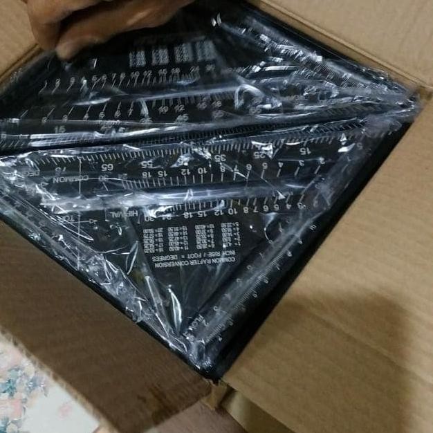 

Speed Square 7" Solid Black / Penggaris Siku Segitiga Hitam !! Ready
