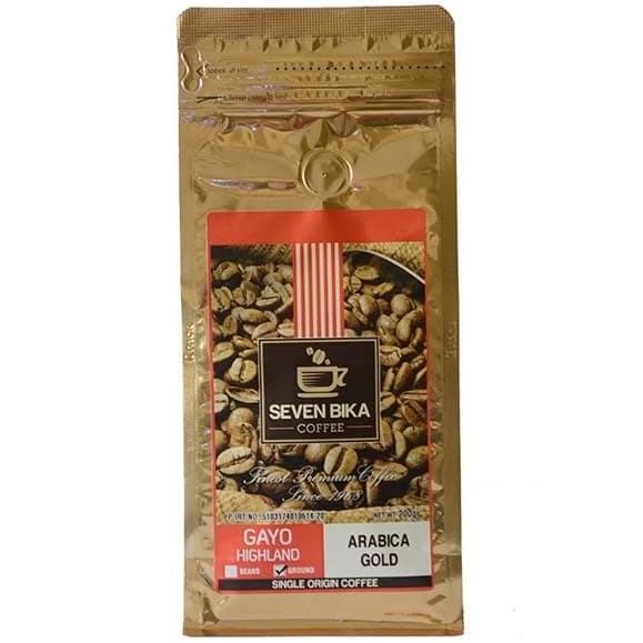 

Kopi Seven Bika Gayo Highland Arabika Gold 200 Gr (Kopi Bubuk)