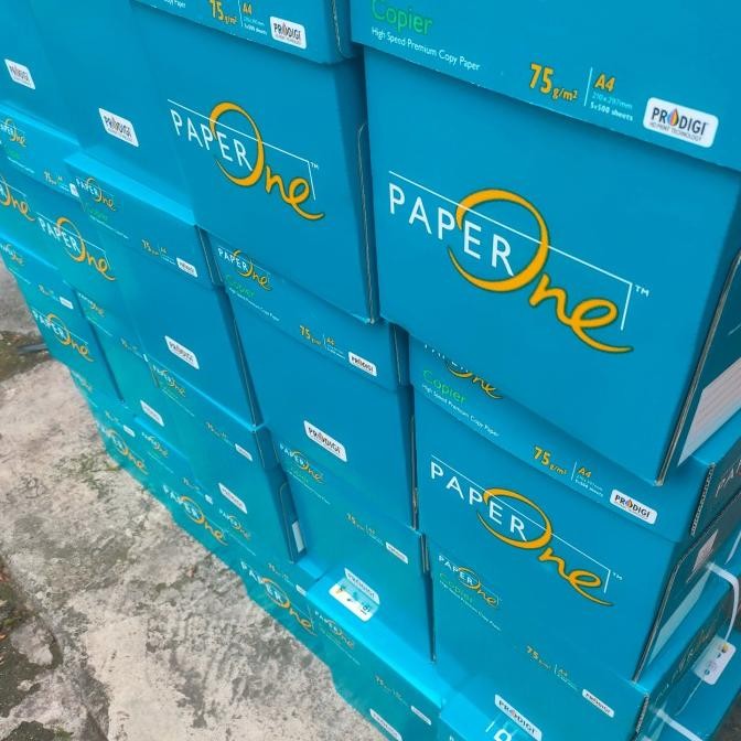 

Kertas A4 Paper One 75Gram Paper One Satu Dus Isi 5Rim /2500 Sheets [ Brunr ]