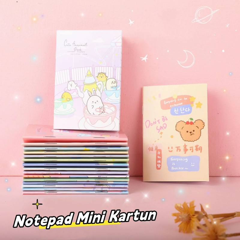 

VELLE Buku Tulis Mini/ Buku Motif Kartun/ Note Book Mini Kartun/ Buku Catatan Mini Lucu