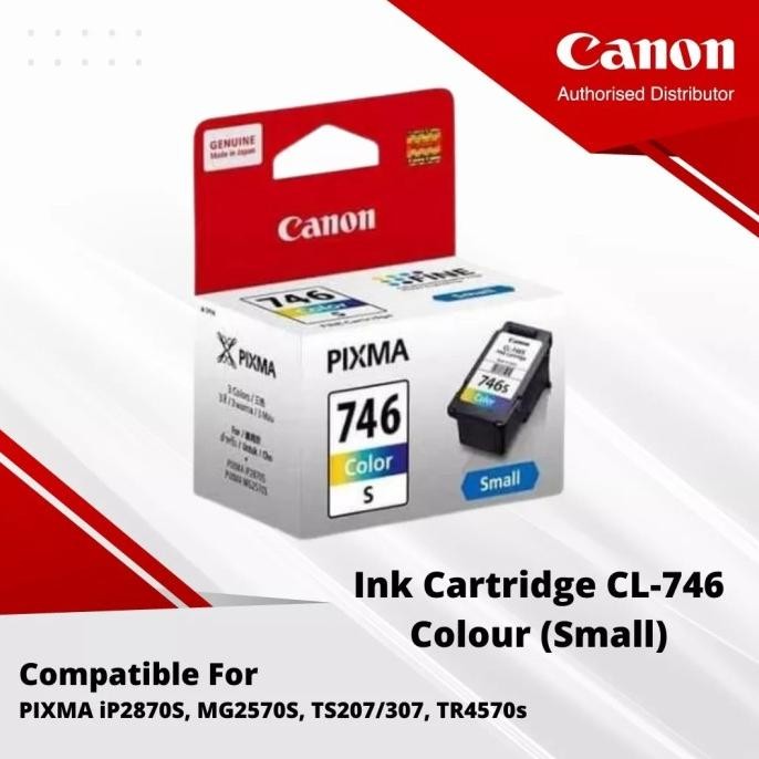 Tinta Cartridge Canon Cl746Small Colour For Pixma Ip2870S,Mg2570S Ori [ Brunr ]