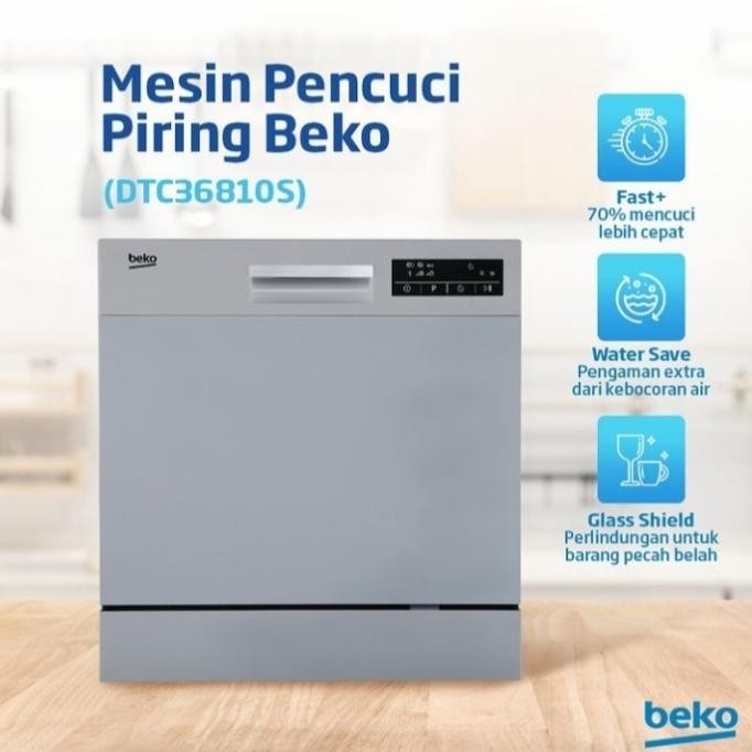 BEKO Dishwasher DTC36810S Mesin Cuci Piring