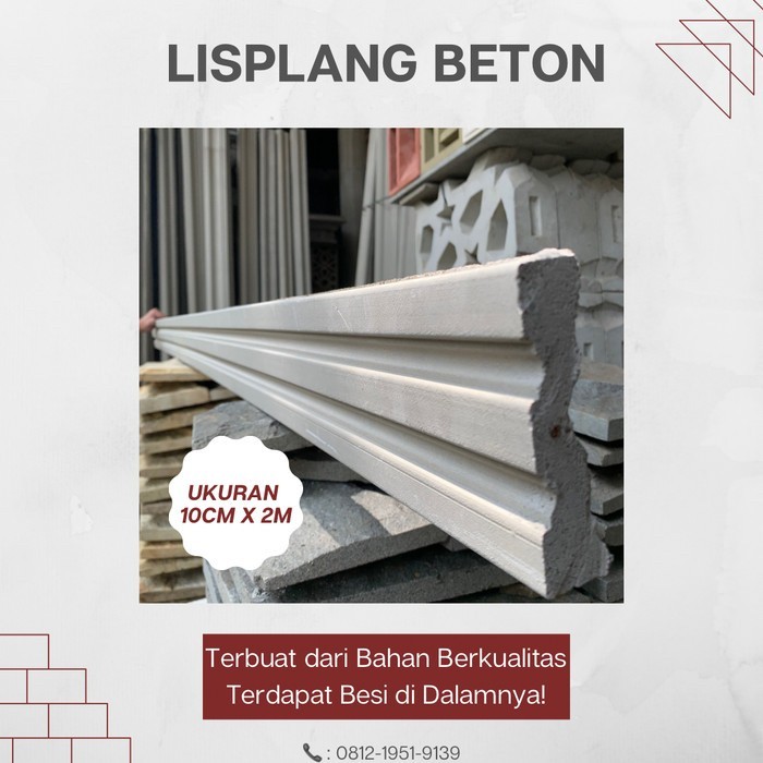LISPLANG BETON JENDELA 10CM X 2M / LISPLANG BETON / PROFILAN /LISPLANG