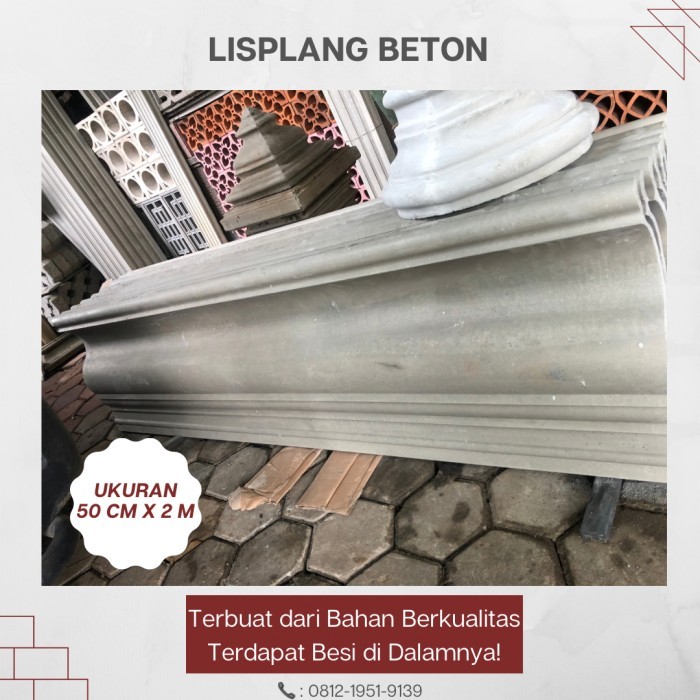 LISPLANG UKURAN 50 CM X 2 M LISPLANG CEMBUNG, LISPLANG BETON