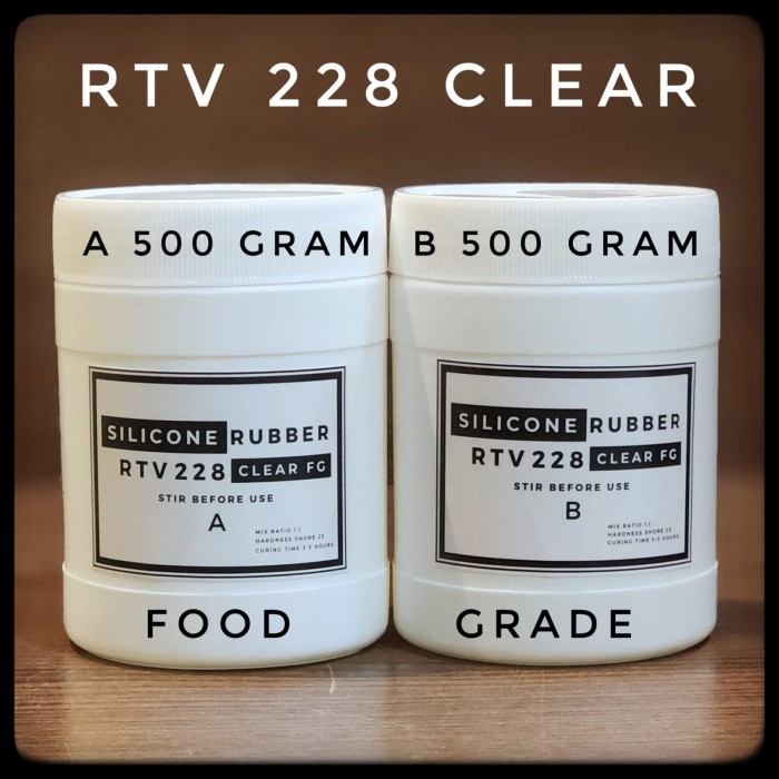 SILICONE RUBBER 228 CLEAR FOOD GRADE 1 KG