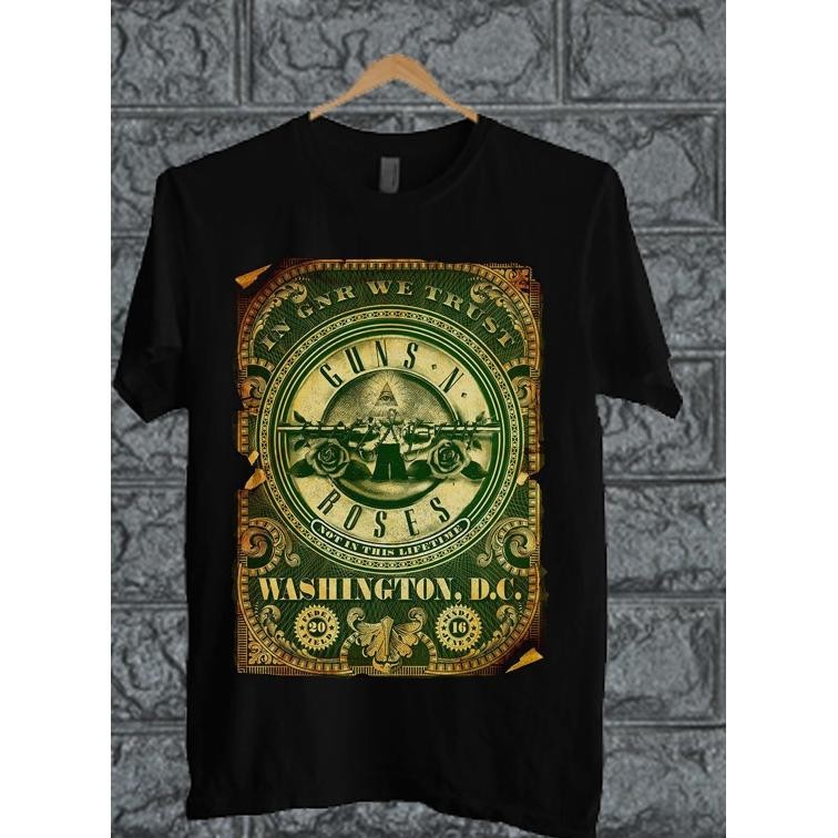Promo Kaos Guns Roses Gnr T-Shirt Musik Rock Gnr