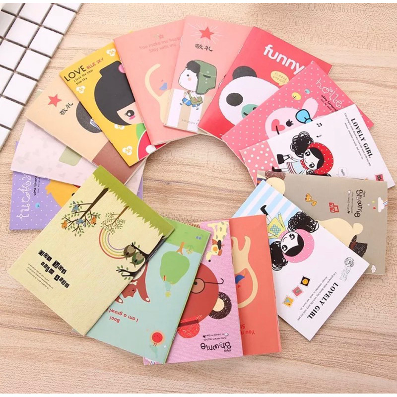

Buku Tulis Mini Motif Kartun Note Book Mini Cartoon Mini Book Notepad Karakter Buku Tulis Memo Kecil