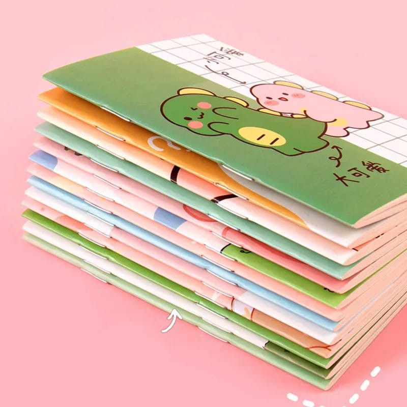 

XM - Buku Tulis Kecil A6 Motif Kartun Lucu Buku Catatan Kecil Notebook Mini