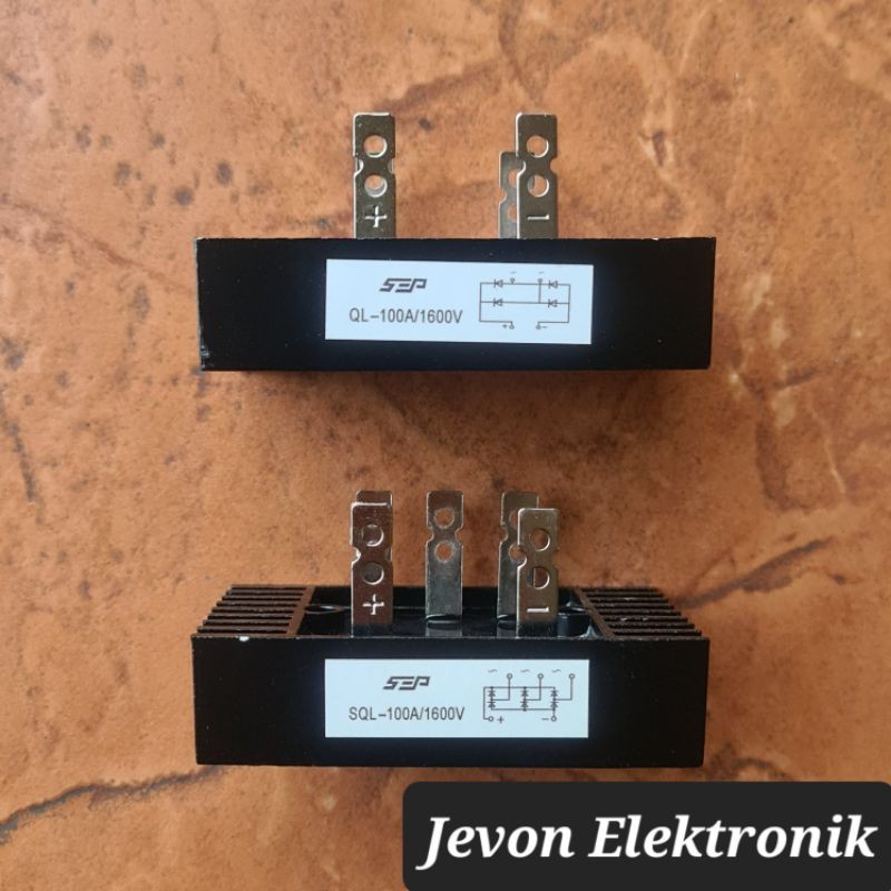 murah Diode Bridge Kiprok Hitam QL 100A 1600V 4p 5p pin Dioda Heatsink 100 A Ampere 1600 V Volt 4 5