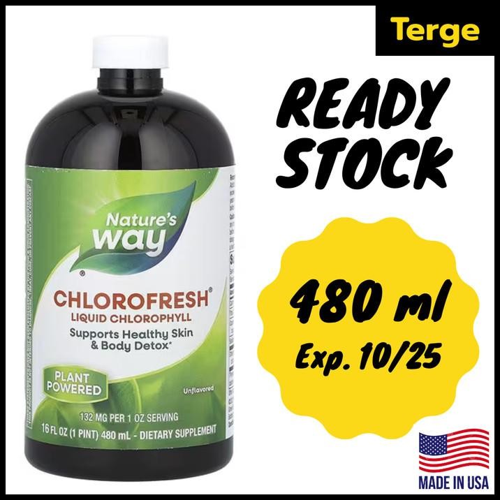 Ori Usa Klorofil Natures Nature'S Way Chlorofresh Liquid Chlorophyll 480 Ml