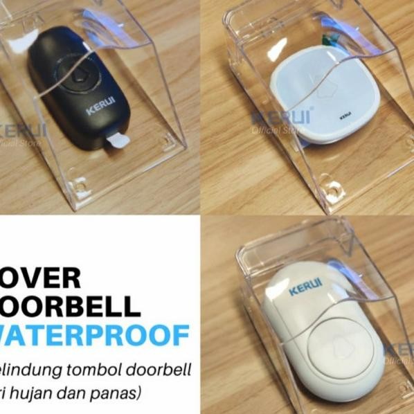 Rain Cover Tutup Pelindung Bell Pintu Rumah Wireless Door Bell Outdoor