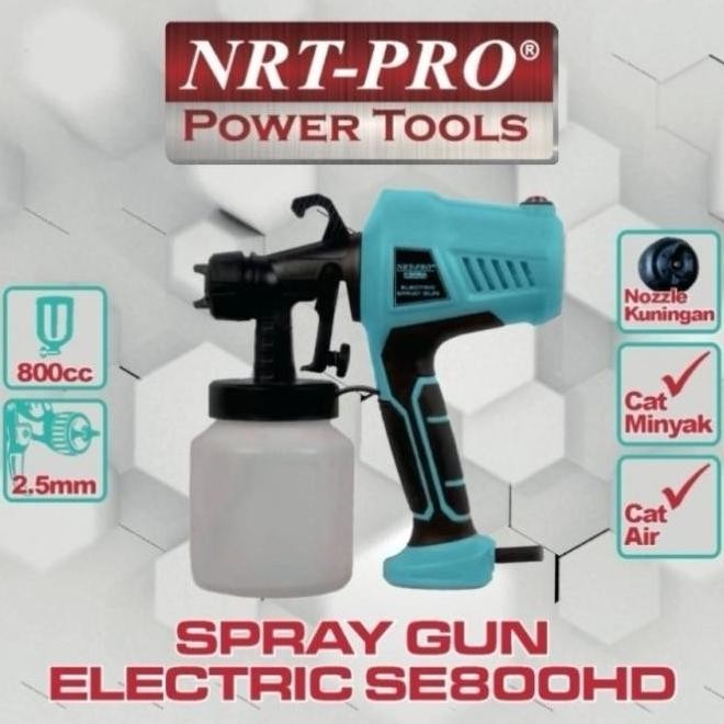 Nrt Pro Rse 800Hd Spray Gun Electric Spet Cat Listrik Spraygun Minyak