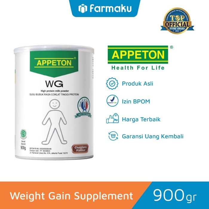 

Appeton Weight Gain Adult Susu Gemuk Dewasa Rasa Coklat 900 gr