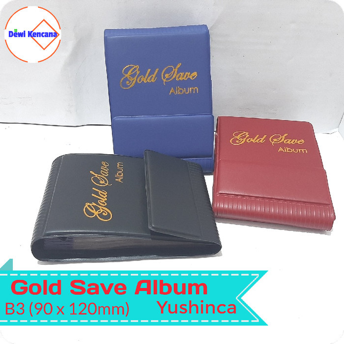 

Terlaris Gold Save Album/Penyimpanan LM Merk Yushinca/Album name Tag SALE