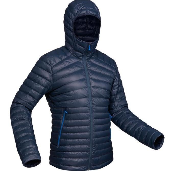 Decathlon Quechua Down Jacket Mendaki Trek 100 Pria Biru - 8397296