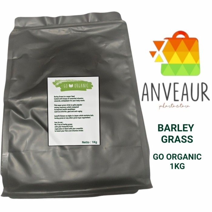 

GO ORGANIC BARLEY GRASS POWDER 1KG SUPERFOOD POWDER HORDEUM VURGARE