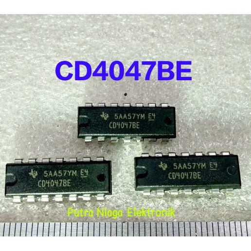 Murah ic CD4047BE Dip 14 pin CD4047 / TC4047 / HEF4047 / HCF4047 putr4n Segera Beli