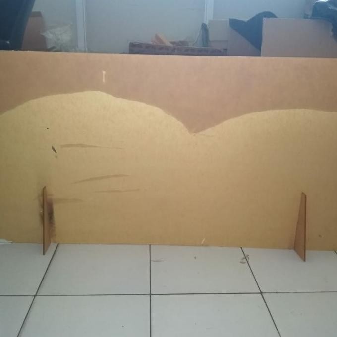 

Akrilik pembatas meja kantor (5mm) 50 x 60 cm / tanpa lubang loket