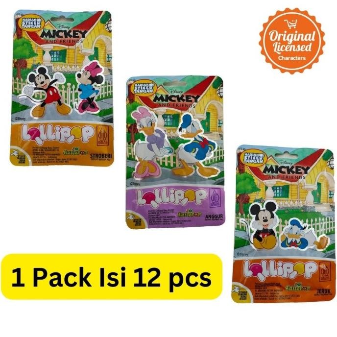 

Permen Jlo Lolipop Mickey Mouse isi 12 (Asli)