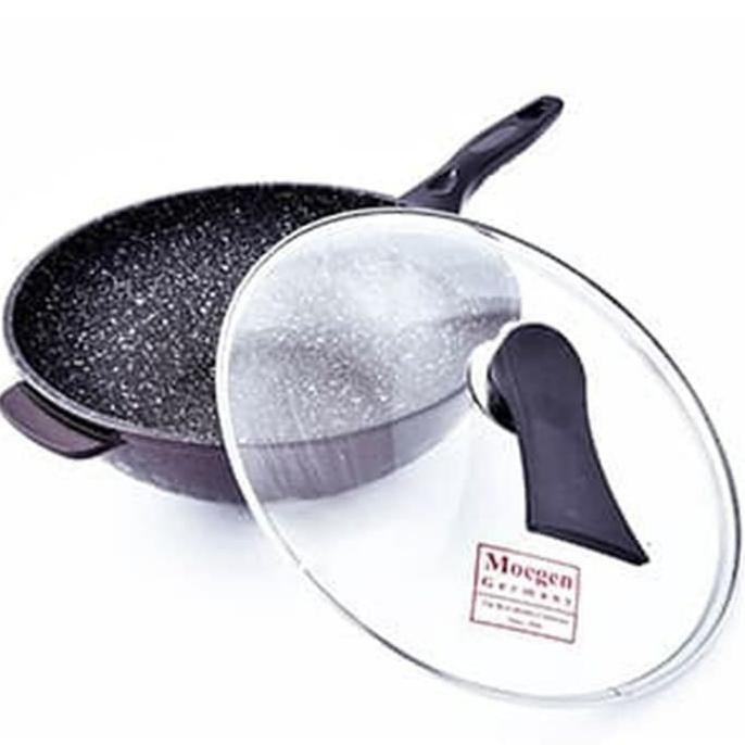 Panci Moegen Wok Pan 30Cm Germany Teflon Anti Lengket