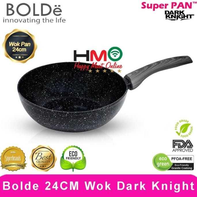 Bolde Super Pan Wok 24Cm Black Dark Knight Wok Pan Bolde 24 Cm Black