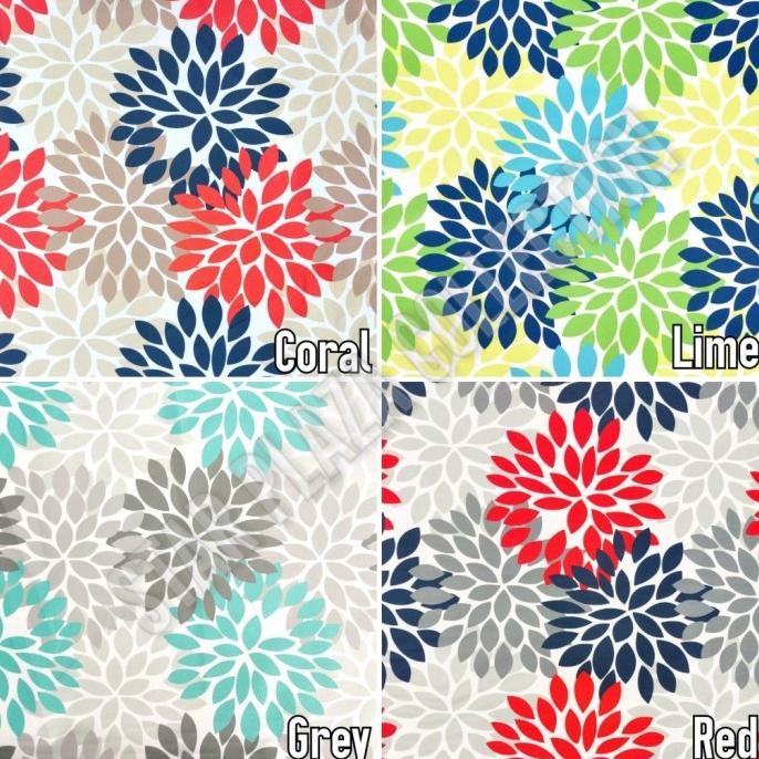 Kain Bludru Velvet Print Motif Floral Daun - Cojines (Sofa, Jok Kursi)