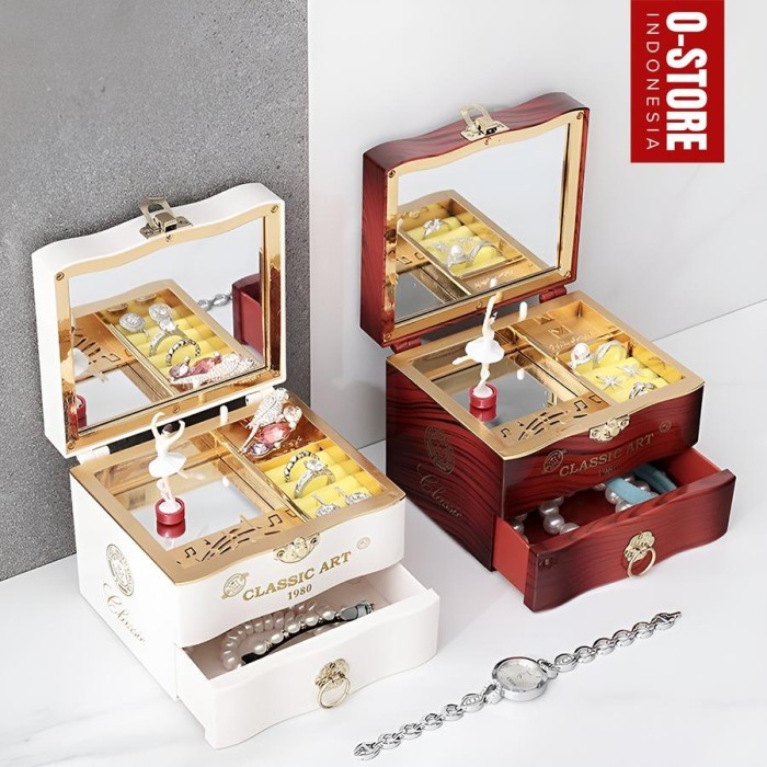 Aventy - Kotak Musik Balet Kecil Music Box Ornamen Hiasan Meja Souvenir Mozart