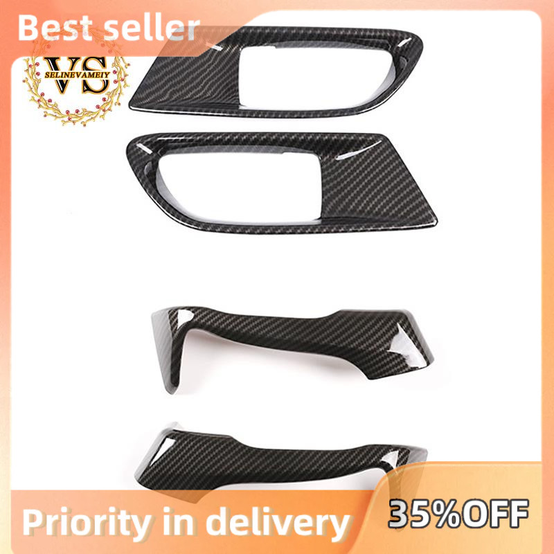 Untuk Subaru BRZ Toyota 86 2012-2020 ABS Carbon Fiber Car Pintu Pegangan Dekorasi Penutup Trim Bingk