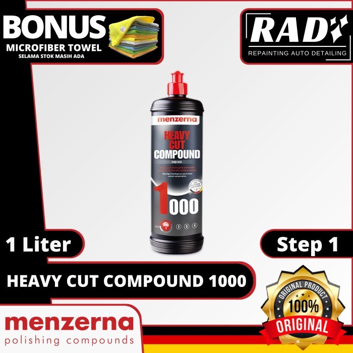 Menzerna Heavy Cut Compound 1000 1L - Obat Poles Mobil Step 1