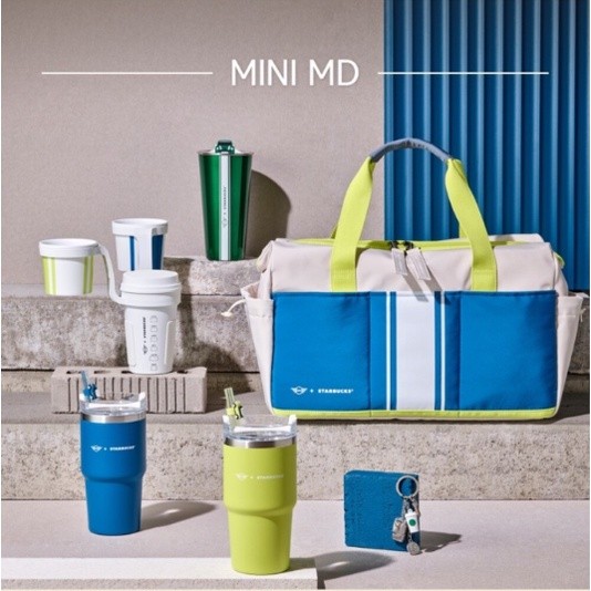 [Starbucks Korea] MINI cooper collaboration MD Tumblers, tas Travel, gantungan kunci kartu Mini, tem